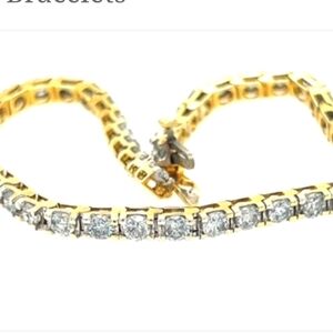 14K 5.50 Carats DIAMONDS 8" Truly Gorgeous Luxury
